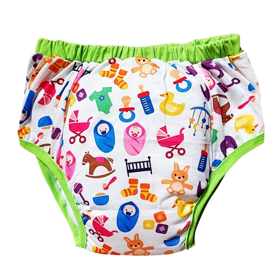 Waterproof Cotton Adult Baby Training Pants Reusable Infant Shorts Underweaer Cloth Diapers Panties Nappy for Adult Baby