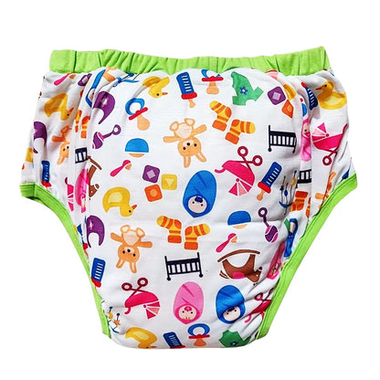 Waterproof Cotton Adult Baby Training Pants Reusable Infant Shorts Underweaer Cloth Diapers Panties Nappy for Adult Baby