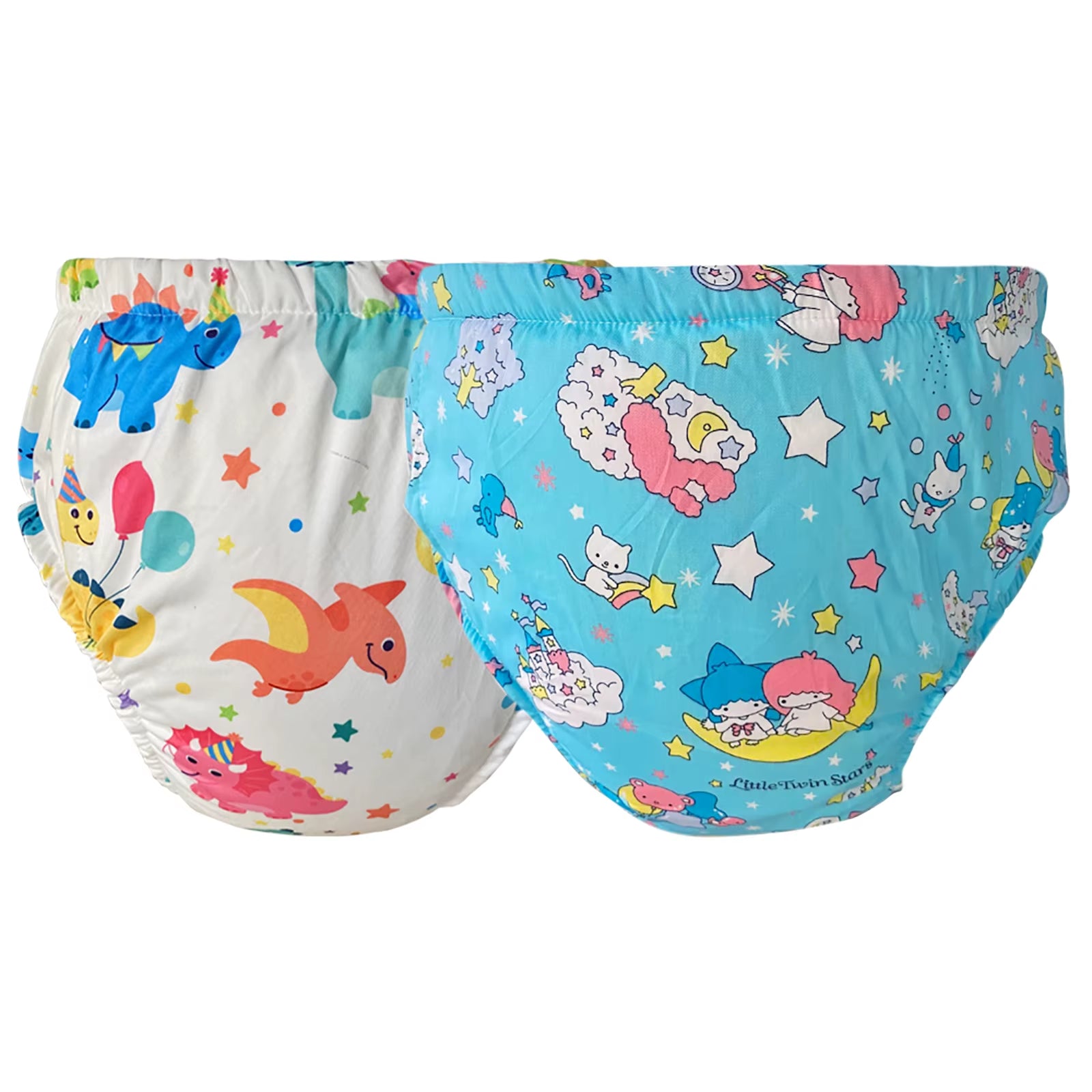 2 Pcs Adult Baby Potty Diaper Training Underwear ABDL Incontinence Waterproof Training Incontinence Booster Pads Pants