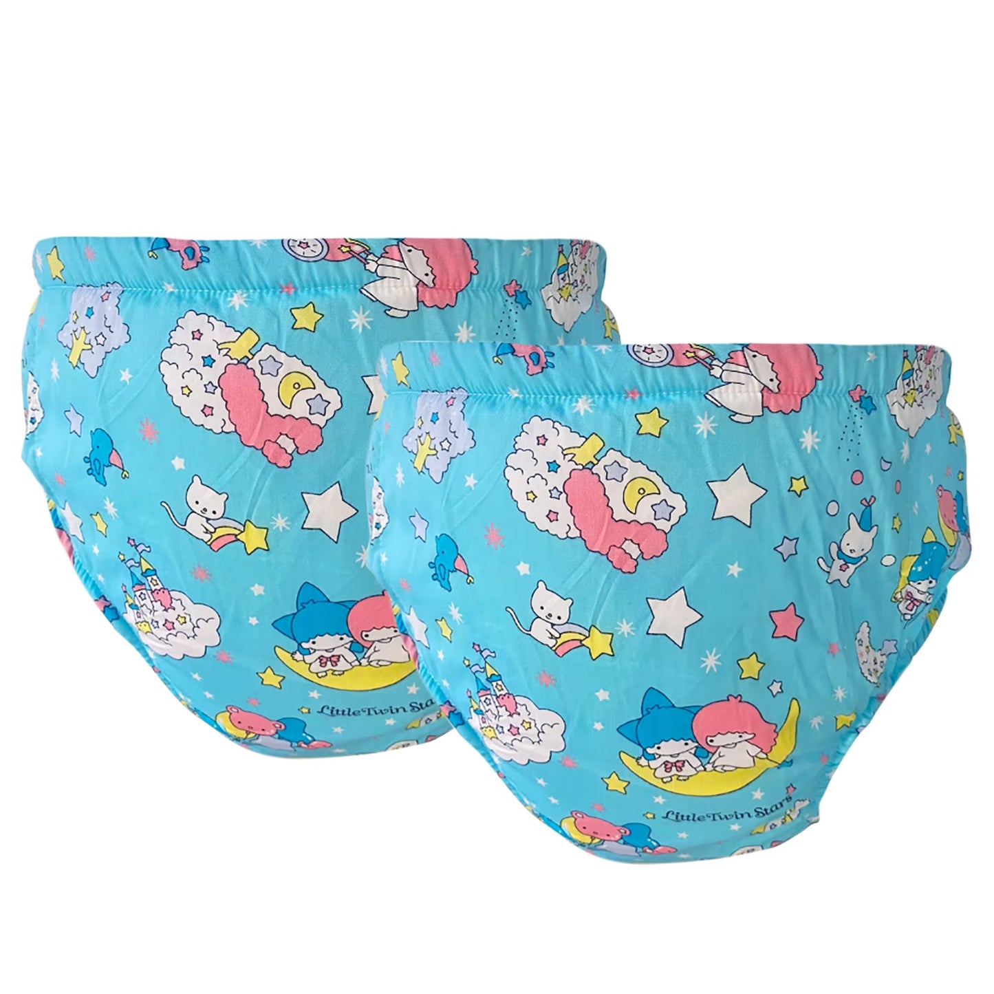 2 Pcs Adult Baby Potty Diaper Training Underwear ABDL Incontinence Waterproof Training Incontinence Booster Pads Pants