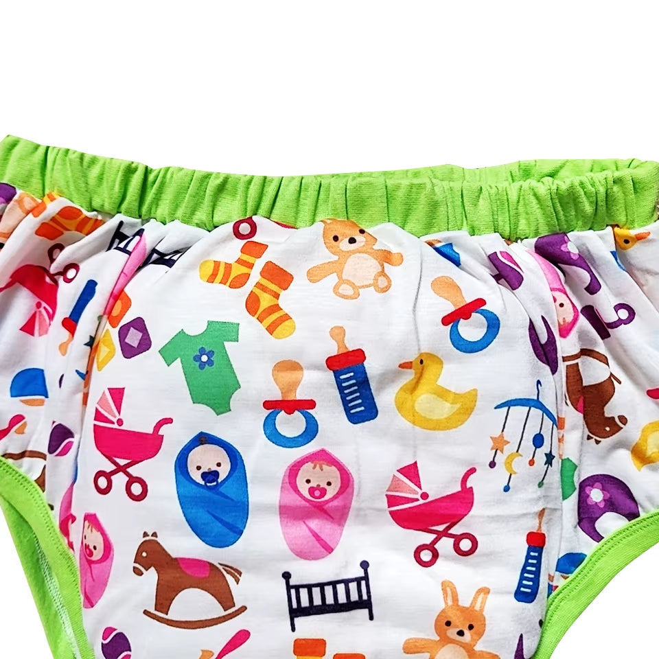 Waterproof Cotton Adult Baby Training Pants Reusable Infant Shorts Underweaer Cloth Diapers Panties Nappy for Adult Baby