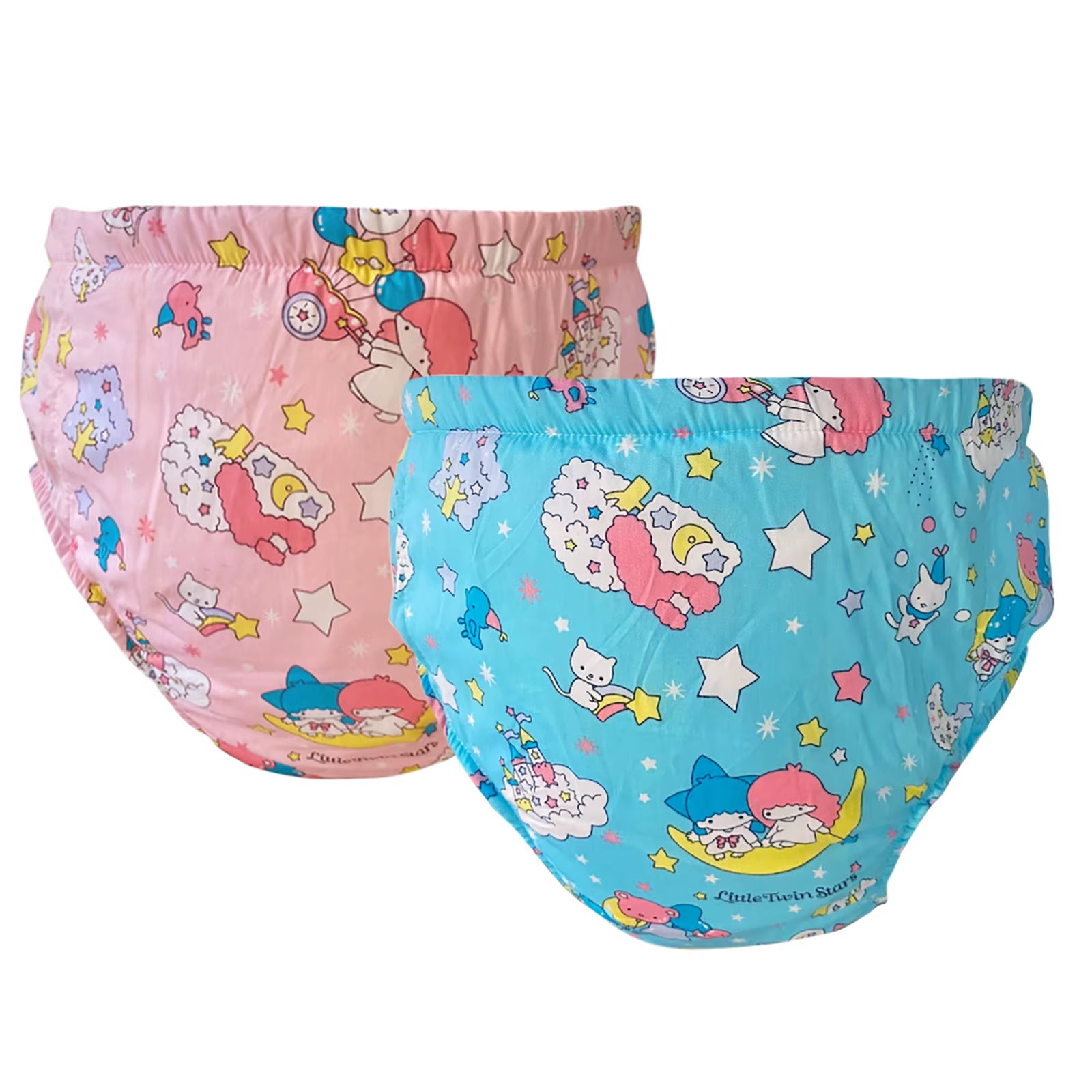 2 Pcs Adult Baby Potty Diaper Training Underwear ABDL Incontinence Waterproof Training Incontinence Booster Pads Pants